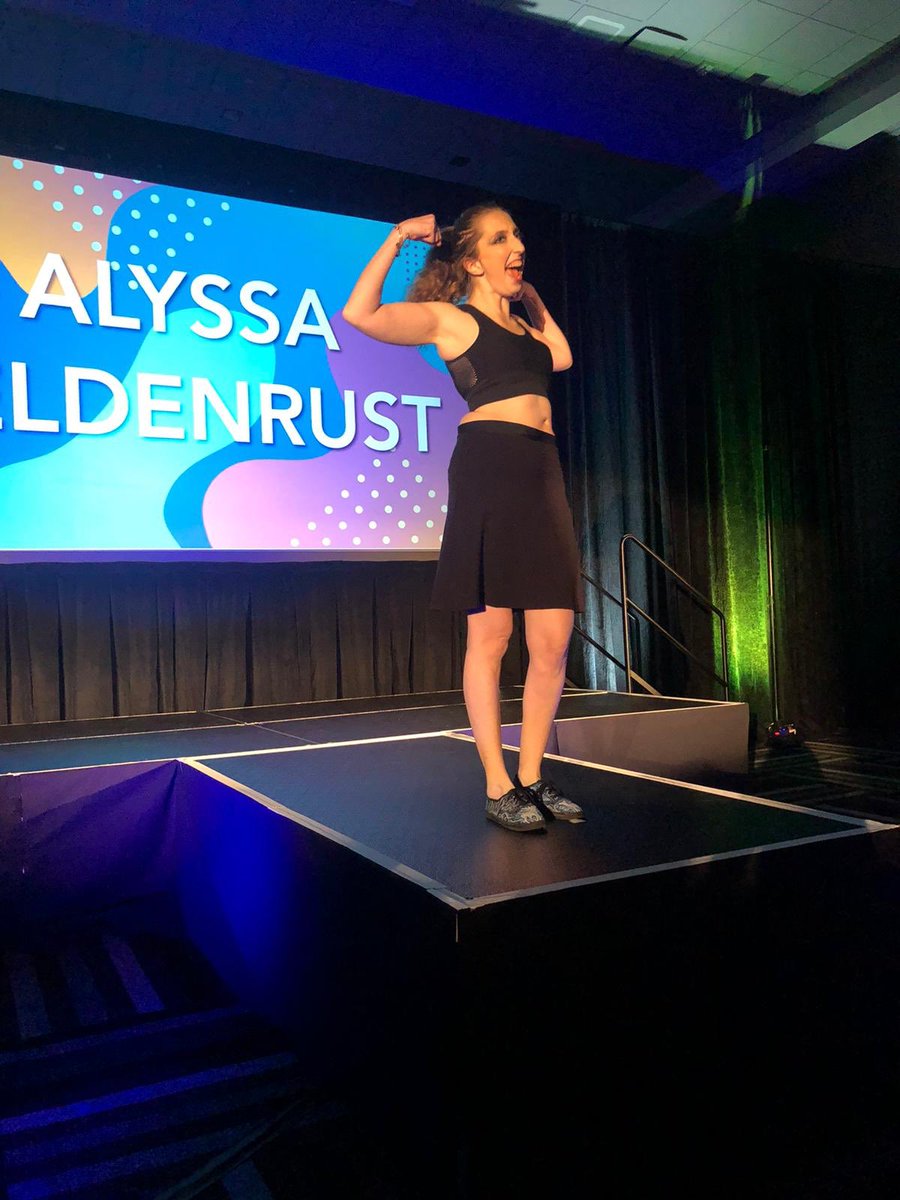 UnstuffedAlyssa's tweet image. At #HOPE2019 fashion show I was asked to wear something that makes me feel strong. Featuring a slip on style @stealthbelt. @CoachesPatient @11HealthandTech #ostomy