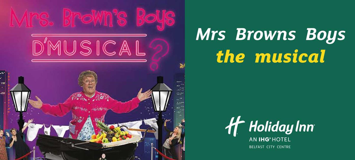 The Hilarious Mrs Browns Boy's D'Musical is coming to Belfast for three nights, 22nd-24th November.

Rooms are likely to sell out fast for these dates, book fast to avoid disappointment!👉bit.ly/2GOCiSU