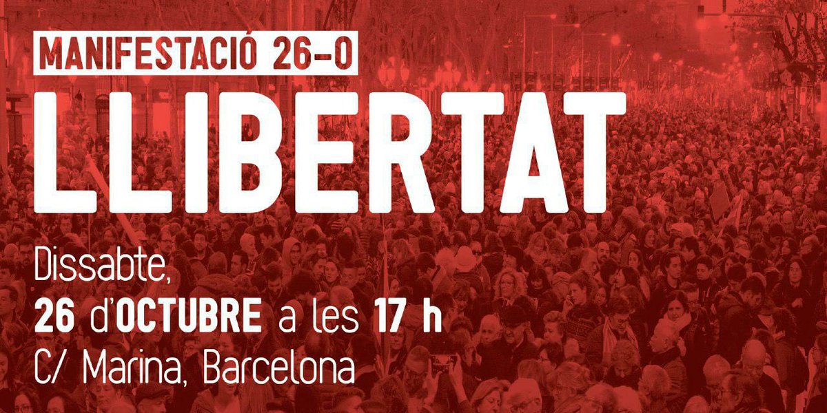”Músics contra la repressió” ens organitzem per baixar dels escenaris i sortir al carrer!

Demà, dissabte 26-O, a les 16:30, ens trobarem a Barcelona per manifestar-nos. Si vols, porta l’instrument!
Nosaltres hi serem, i tu? 

#tothomalcarrer #musicscontralarepressió