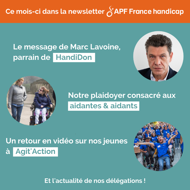 apfhandicap's tweet photo. 👉 Ce mois-ci dans notre newsletter :
Le message de Marc Lavoine @LavoineOfficiel, notre parrain pour #HandiDon, notre plaidoyer consacré aux aidantes & aux #aidants, un retour en vidéo sur #AgitAction ➡️https://t.co/pG5GeBJLhn
😉 Abonnez-vous ! ➡️https://t.co/S7ZnOEqzPH https://t.co/qBXj7YVjA1