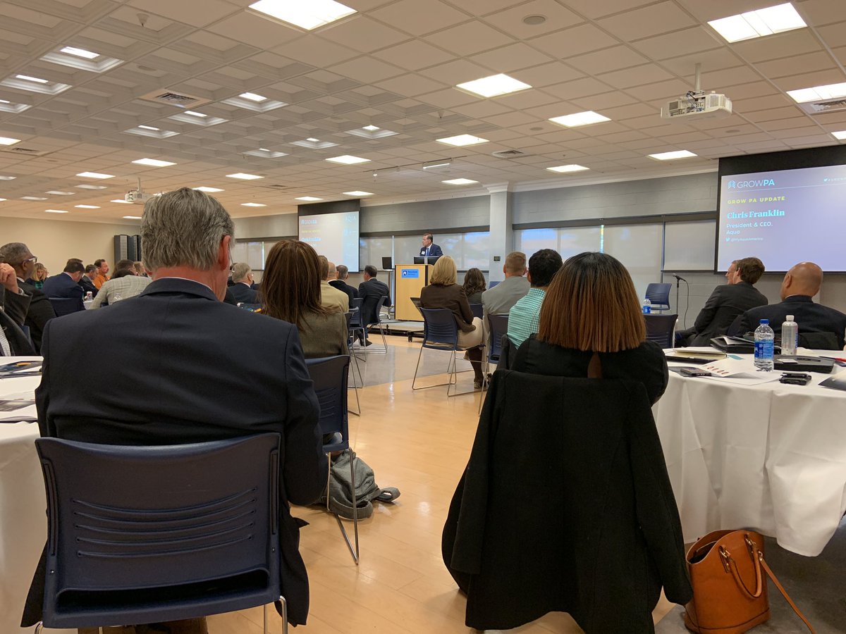 elevategcg's tweet photo. @MyAquaAmerica #CEO giving the update on #GrowPA https://t.co/LpkAlbrSZN