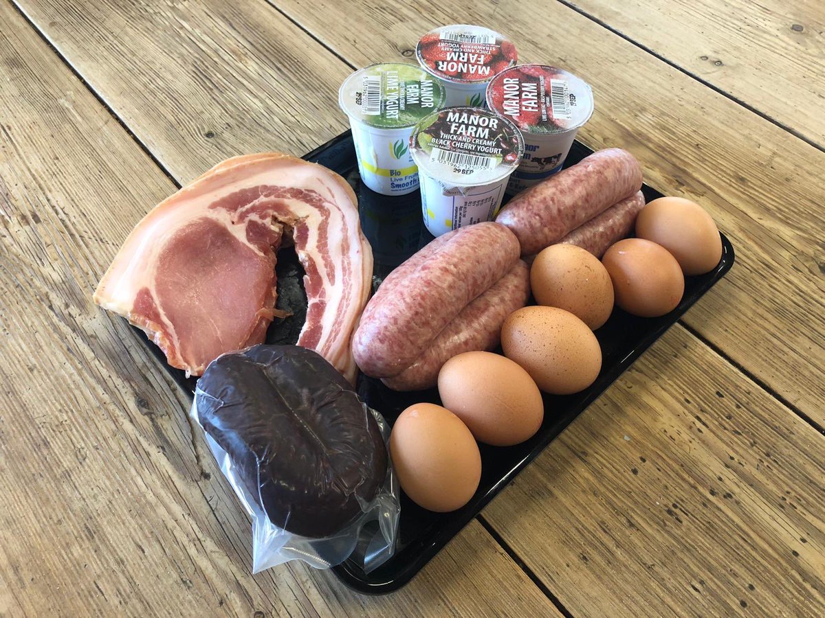 Feast your eyes on the 'Breakfast Pack' exclusively available from Elms Farm Butchery.
⠀⠀⠀⠀⠀⠀⠀⠀⠀
The pack includes:
6 x dry age bacon slices
6 x sausages
6 x free range eggs
1 x scrumptious black pudding 
4 x Manor Farm yogurts