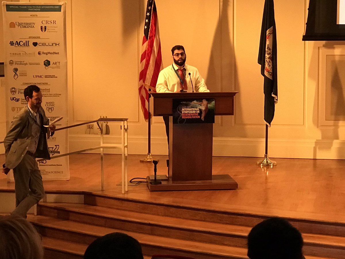 Vincent Wang (@vwang_vt) on Twitter photo Nice trio of short talks from poster presenters
(1) <a href="/sabahrezvani_vt/">Sabah</a> @BEAMVT <a href="/RegenerativeVT/">RegenerativeVT</a>
(2) Austin Gouldin of @Puetzerlab <a href="/VCU_BME/">VCU Biomedical Engineering</a> and
(3) Jena-Claire Auten of <a href="/CreightonRehab/">Creighton Rehab Science Research Lab</a> #RegenRehab @ar3tg Nice trio of short talks from poster presenters
(1) <a href="/sabahrezvani_vt/">Sabah</a> @BEAMVT <a href="/RegenerativeVT/">RegenerativeVT</a>
(2) Austin Gouldin of @Puetzerlab <a href="/VCU_BME/">VCU Biomedical Engineering</a> and
(3) Jena-Claire Auten of <a href="/CreightonRehab/">Creighton Rehab Science Research Lab</a> #RegenRehab @ar3tg