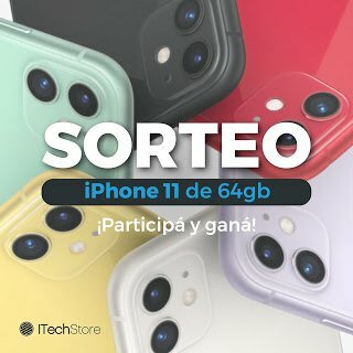 sorteosgratisar's tweet photo. Te gusta #SorteosGratis ? Dale Me Gusta a nuestra fanpage Sorteos Gratis y compartilo públicamente. Para participar en este sorteo hace click en "Mas info" debajo: Ganá un iPhone 11 de 64gb:
Hacete fan de ITech Store, seguilos también en Instagram, comp… https://t.co/kAZ22khYBA https://t.co/oFLe5MLhoz