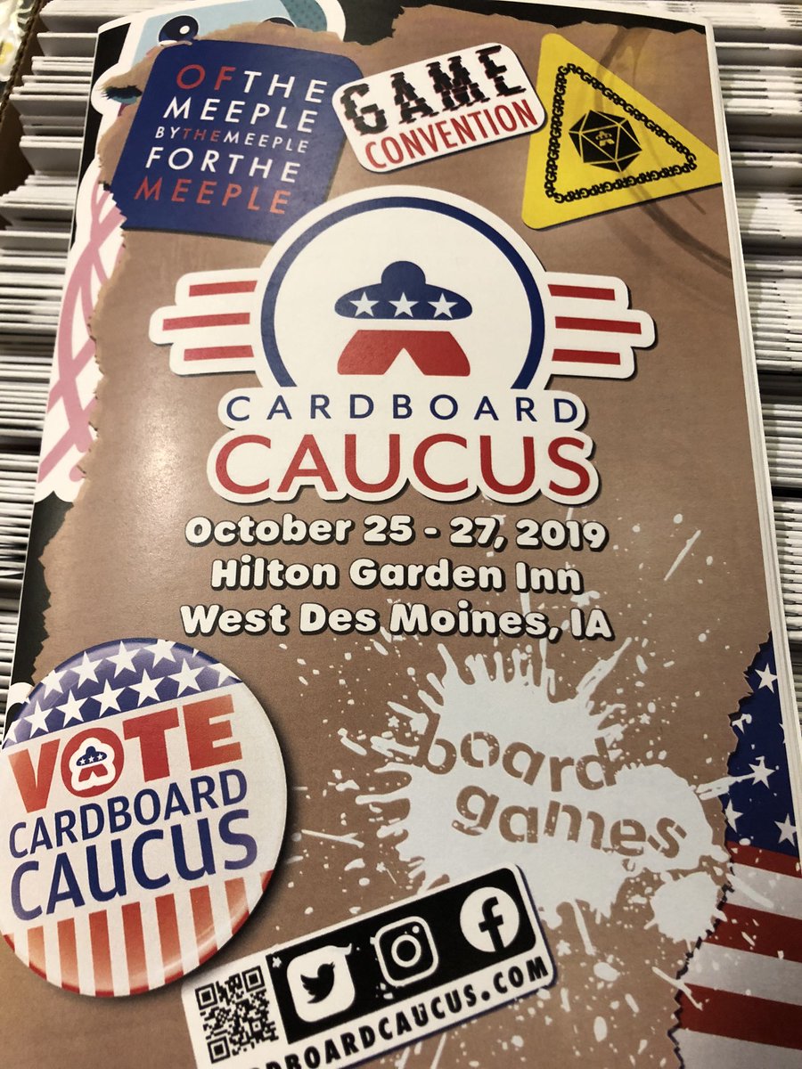 boardwifeblog's tweet photo. The @CardboardCaucus is finally here!!! Yaaaay!!! #boardgames #cardboardcaucus #weekendoffun https://t.co/lbBhxrLH6P