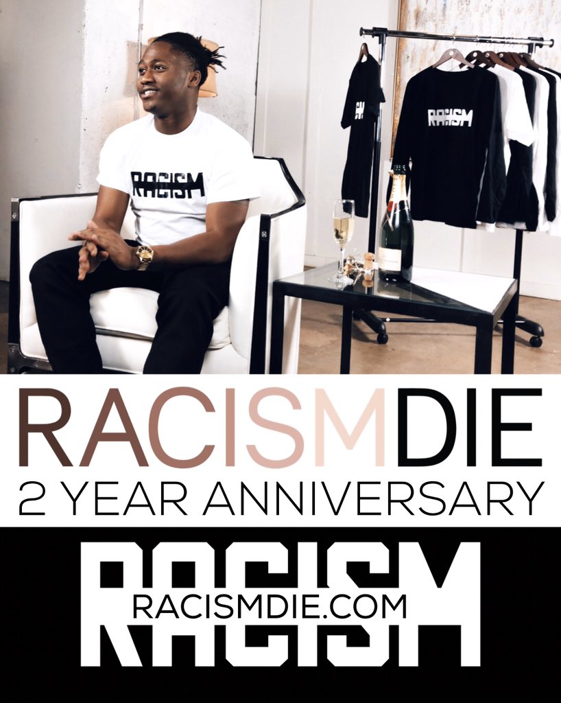 RacismDie's tweet photo. 2 years in the making. Happy birthday to us! | Enjoy 20% off entire store and free t-shirt with each hoodie purchase. https://t.co/FBnIdhdlRO #Retweet #RacismDie #Unity ✊🏿✊🏻✊🏽✊🏼✊🏾 https://t.co/BmR7T7HDhF