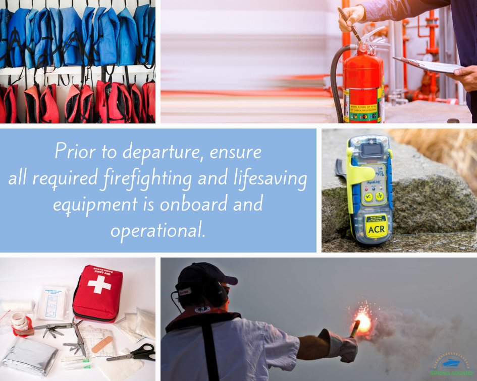 Vamos_A_Pescar's tweet image. #RT @Take_Me_Fishing: Ensure all required firefighting and lifesaving equipment is onboard and operational. Tell everyone where the life jackets, fire extinguishers and communication devices are. You never know when an emergency may arise. #SpringAboard …