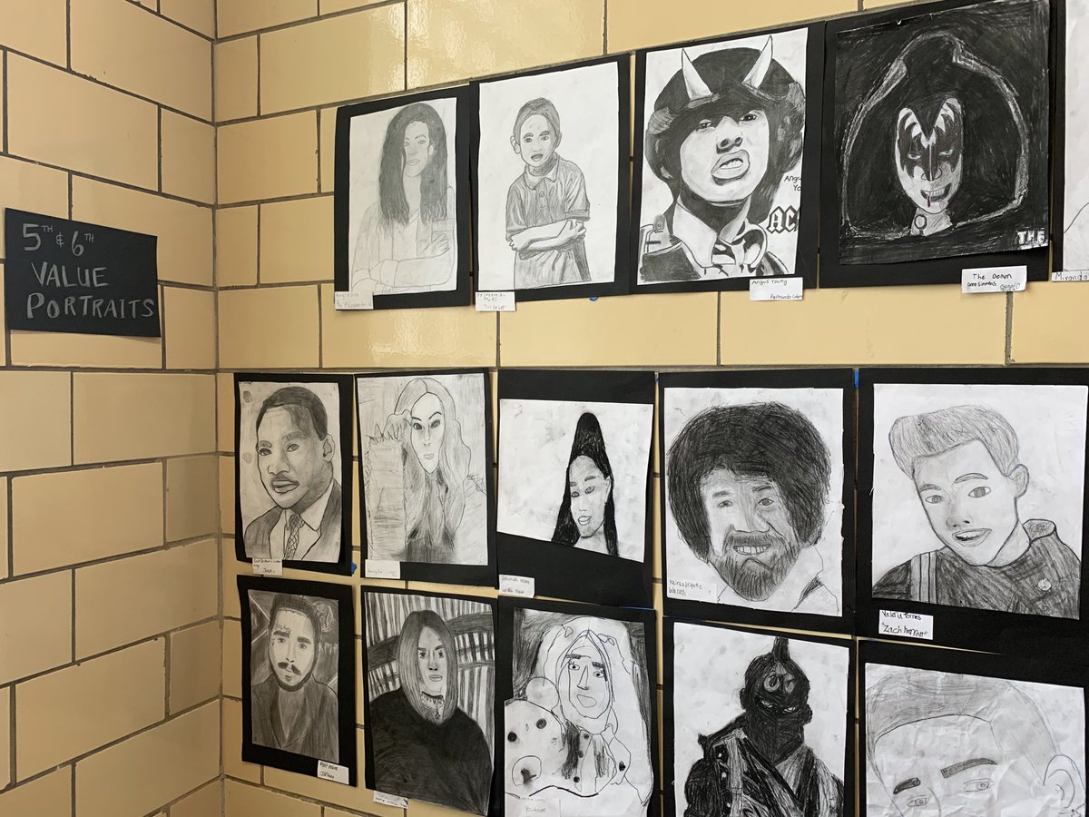 5th &amp; 6th Grade Value Portraits ⁦<a href="/CICSPrairie/">CICS Prairie</a>⁩