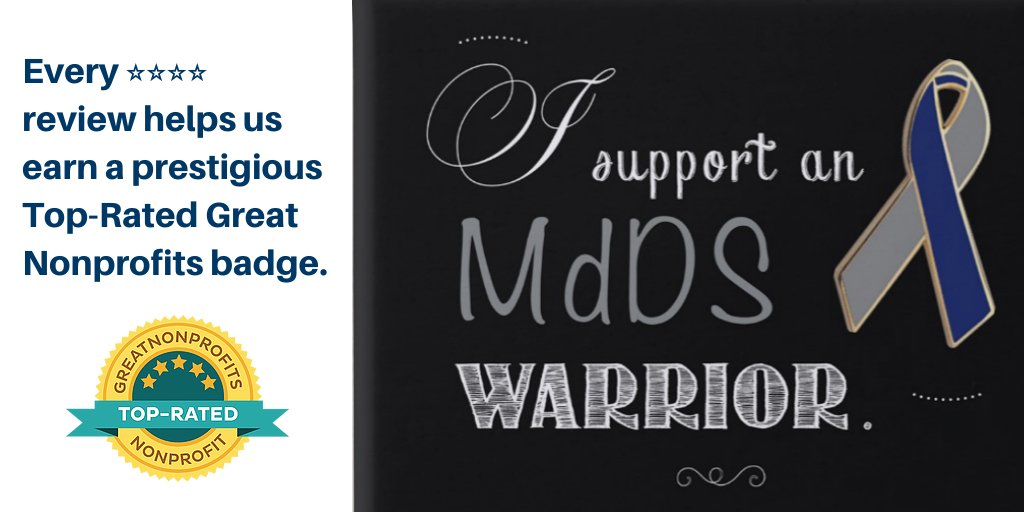 MdDSFoundation's tweet photo. "When my daughter was diagnosed, the #MdDS Foundation became a lifeline for our family." READ MORE on our @GreatNonprofits page. https://t.co/4id89DX2kL PLS RT #sharingiscaring #SUPPORTaWarrior https://t.co/5gEbahcxmC