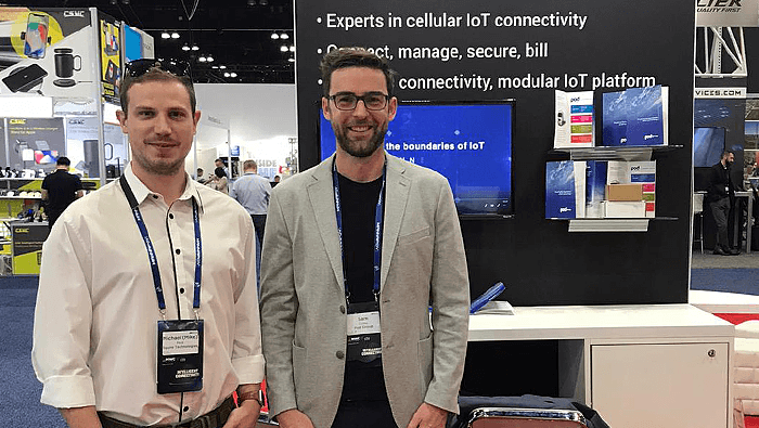 Squire_Tech's tweet photo. Great to meet Sam Colley from @PodGroup_IoT on the last day of #MWC19 in Los Angeles #GSMA #MWC19 #MWCA2019 @GSMAEvents #MWCLosAngeles2019 #IOT #M2M #connectivity https://t.co/QceIqiFAzx