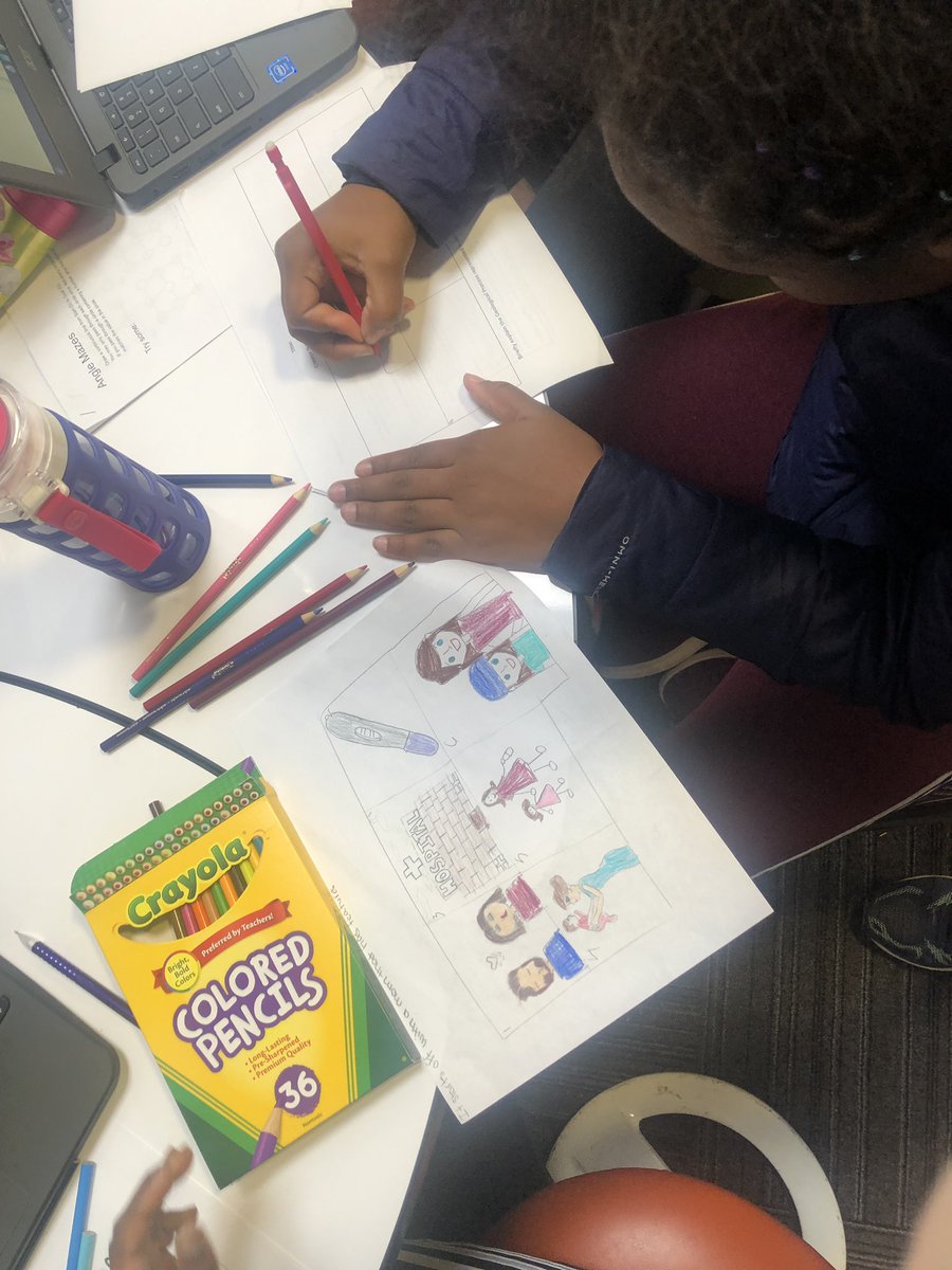 MollyNolanQuinn's tweet photo. Self-directed learning about genetics and inherited traits at @ArtInMotionChi this morning! #DiscoverDistinctive #ALLin https://t.co/QcR6noFIGq