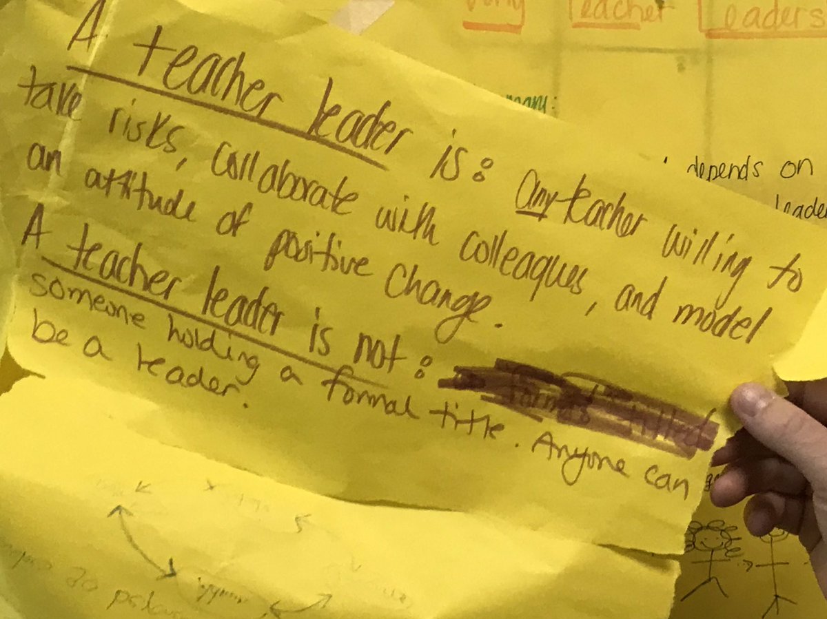 A teacher leader is....A teacher leader is not... Our Instructional Leadership Team is digging into an article by Charlotte Danielson to find out! #learnbps