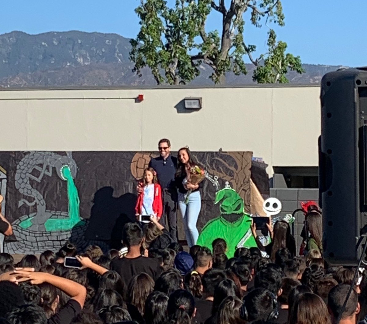 NHSVikings's tweet photo. Congratulations to Betty Gubbins for being awarded Las Palmas’ Teacher of the Year! So much fun at the Las Palmas Renaissance Rally! #HappyTrack #VikingFamily @lpmslancers @CVUSD_Supt_DrS https://t.co/1NG7wTGlsi
