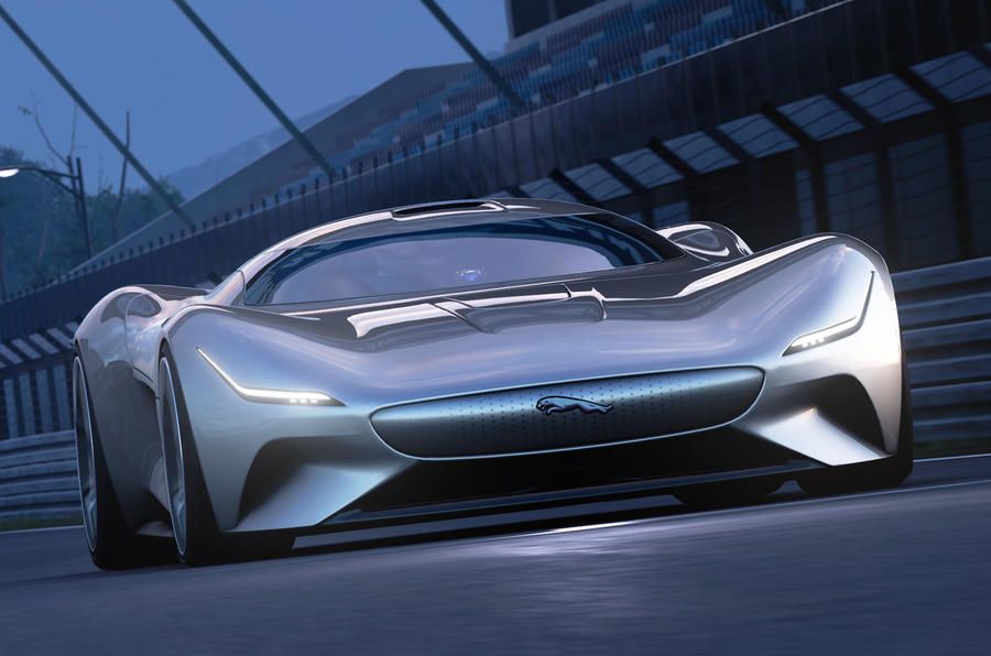 autocar's tweet photo. Jaguar's new 200mph Gran Turismo concept is a futuristic electric supercar with augmented reality functions, and you only need a #PlayStation controller to try it out for yourself... https://t.co/7tTydLUVcD https://t.co/CBAuh2tQZp