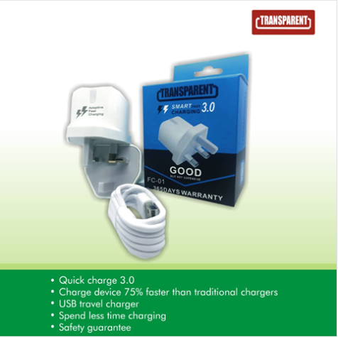 3CHUB's tweet photo. Want fast charge???

Go for TRANSPARENT 3.0 CHARGER and experience fast and powerful charge.

Available in all 3C HUB stores close to you for just N2,500 only.

Transparent: Enjoy Life The Transparent Way.

#TransparentDevice https://t.co/YeUb8g0e0y