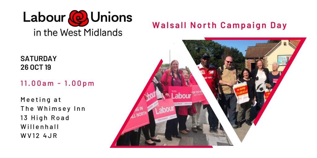 WestMidlandsFBU's tweet photo. Tomorrow is our big @labourunionsuk campaign day!

Join us from 11am in #WalsallNorth and help support the brilliant @GillOgilvie win back Walsall North! https://t.co/5I2SDYYvus