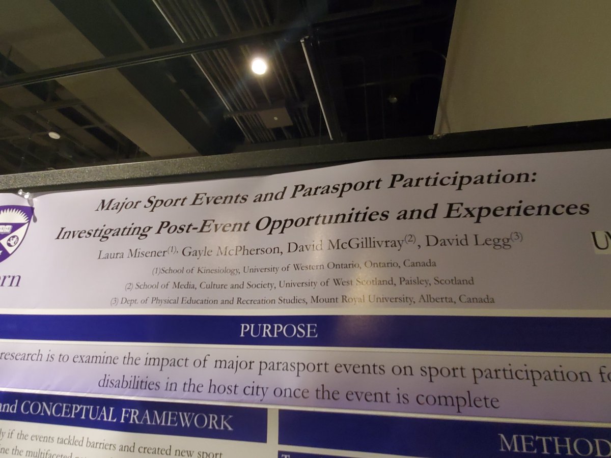 Simonthecurler's tweet photo. Even when I'm in Ottawa conferencing, @Davidfhlegg's presence is nearby with our posters across the aisle from one another! #SCRI2019 @lmisene https://t.co/1aowBeamEL