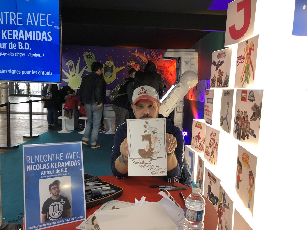 Merci #NicolasKeramidas pour ce magnifique dessin !
Retrouve le sur le stand de Canal J du @ComicCon_Paris dimanche à 10h30 !