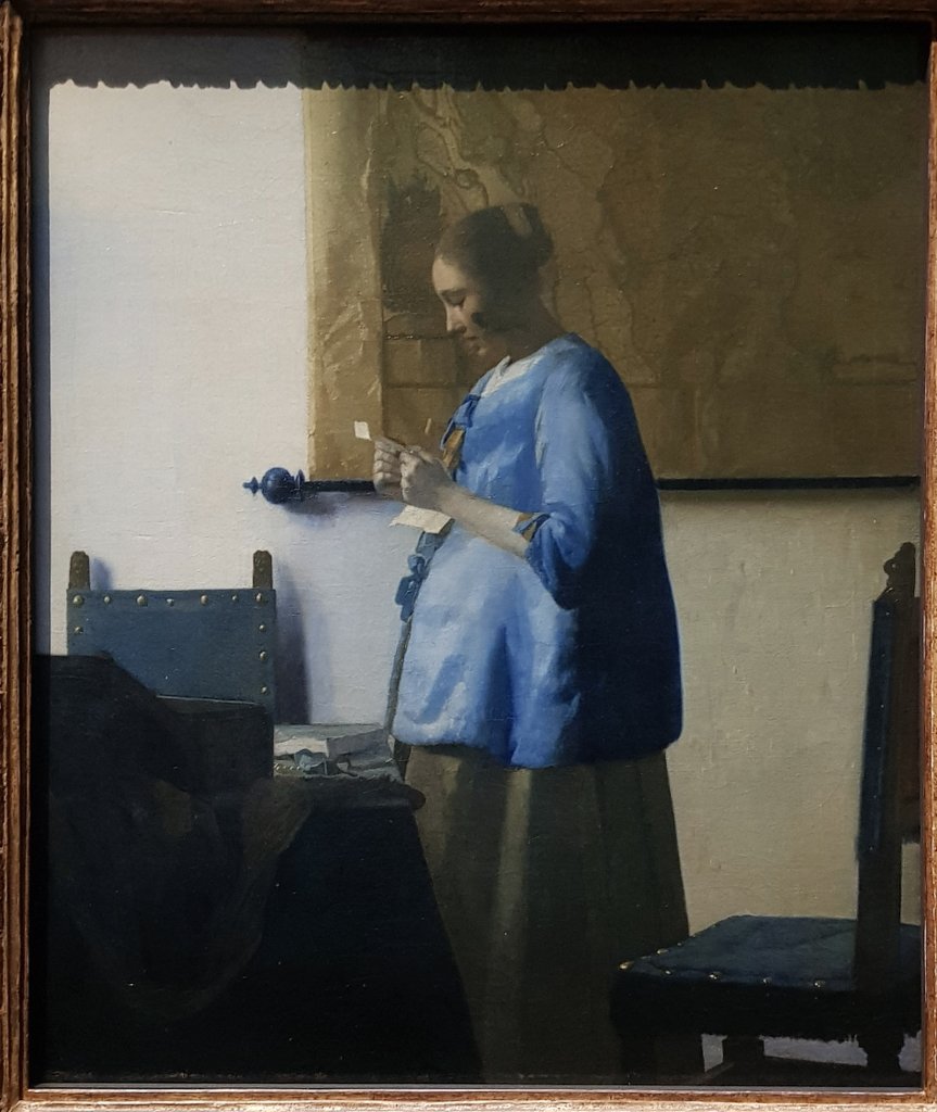 Mr_Matsangouras's tweet photo. Vermeer created paintings inspired by everyday life and depicted personal, quiet moments of serenity, harmony and peace @Rijksmuseum @ChiswickSchool #art #dutch #baroque https://t.co/kx8qPM1hwq