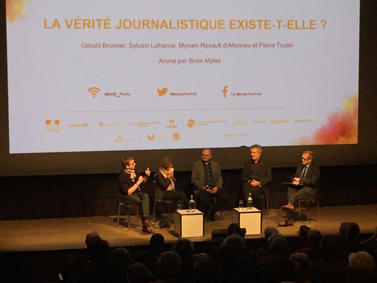 Comment résister à la peur largement diffusée par les #réseauxsociaux ? Au #MondeFestival Myriam Revault d’Allones pointe les risques pour la #démocratie d’une indifférence généralisée à la vérité.