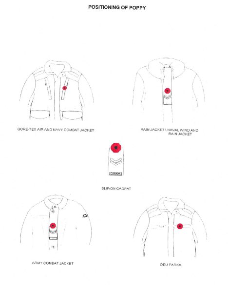 The poppy is an international symbol of remembrance and is worn from the last Friday in October until Remembrance Day. Always worn on the left breast, they remain close to your heart or on a CAF member’s CADPAT rank. #RememberThem