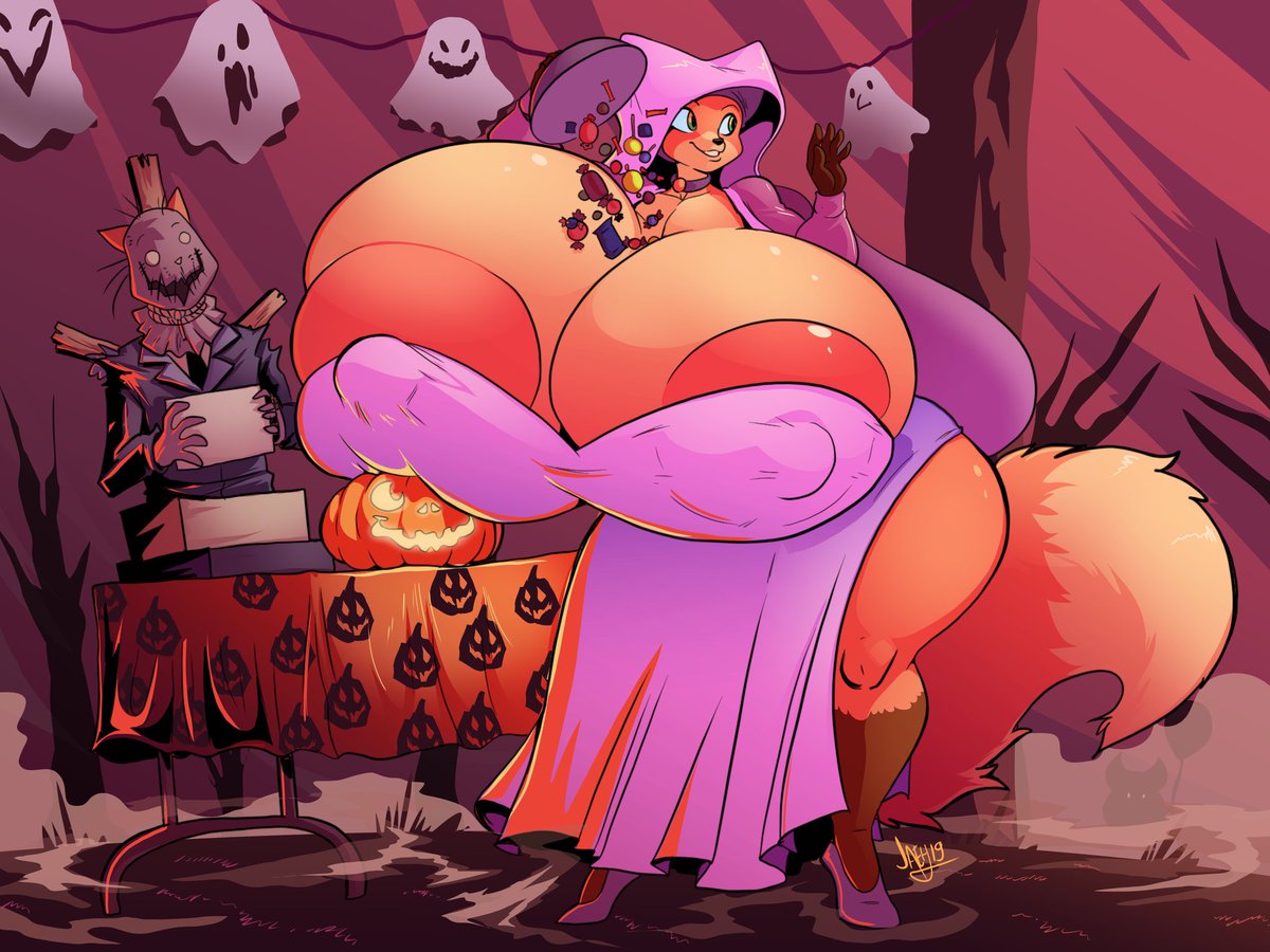 Jaehthebird's tweet image. Maid Marian hogging all the candy.
Let her ovo.
Thank you @nack_vixen 🎃