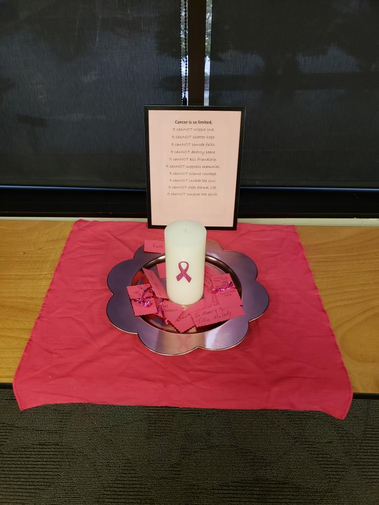 covericains's tweet photo. To close out Breast Cancer Awareness Month, this morning we held a candle-lighting to honor our loved ones who have been impacted by Breast Cancer. We celebrate our survivors and honor the memory of those we lost. 💗#BreastCancerAwareness #BreastCancer https://t.co/akisE82i4r