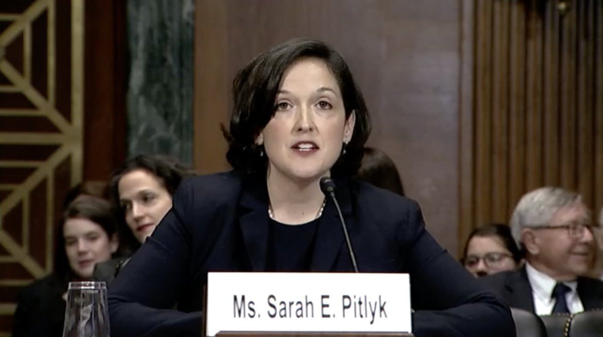 Sarah Pitlyk testifies before the Senate Judiciary Committee during her confirmation hearing.