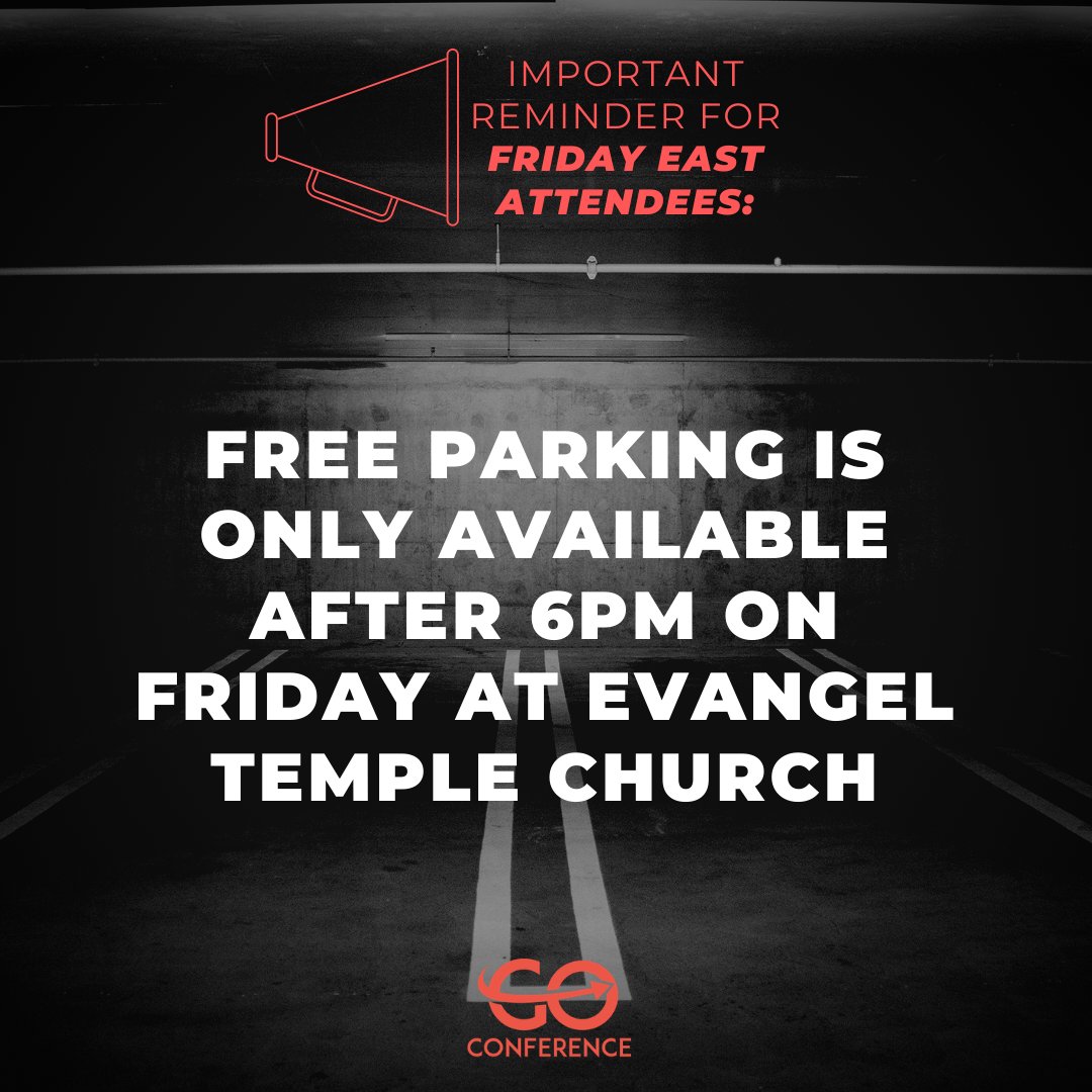 🚨Attention🚨For those attending our EAST GTA location on Friday night, parking is only free after 6pm! Doors open at 6:30pm, see you there!
