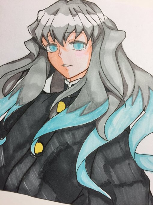 奈💪さんがTwitterに投稿した時透無一郎(鬼滅の刃)のイラスト。