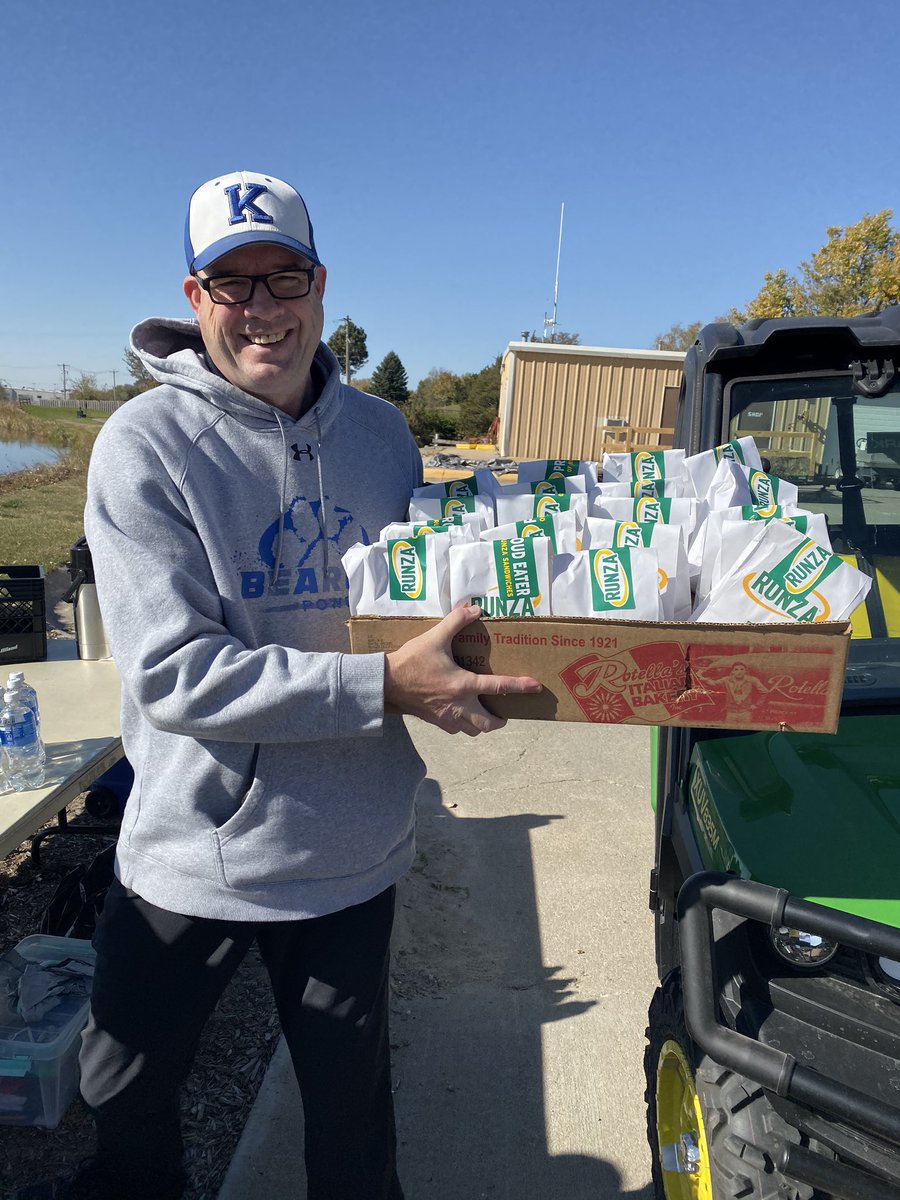 Runza for the win! 🙌 Thanks <a href="/Runza/">Runza Restaurants</a> &amp; <a href="/timmykrny/">Tim Higgins</a> for providing our volunteers this Nebraska classic for lunch today at State CC #statecrosscountry #statexc #ccchampionships #runza #kearneynebraska #nebraska