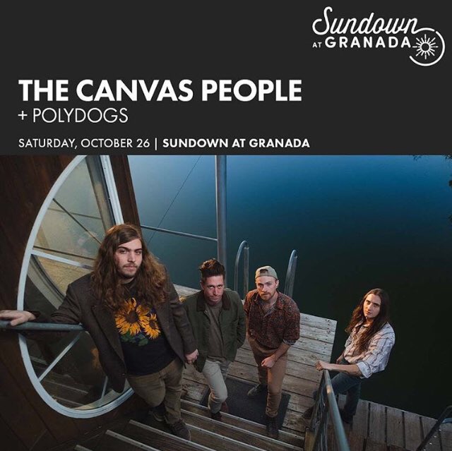 🎫TICKET GIVEAWAY🎫

Want to win a pair of tickets to see <a href="/thecanvasppl/">The Canvas People</a> on Saturday 10/26 at <a href="/sundowndfw/">Sundown at Granada Restaurant 🌇</a> ?!

• RT this post
• Follow us
• Tag friends in the comments

Another chance to win is up on our Instagram!
Tickets @ granadatheater.com