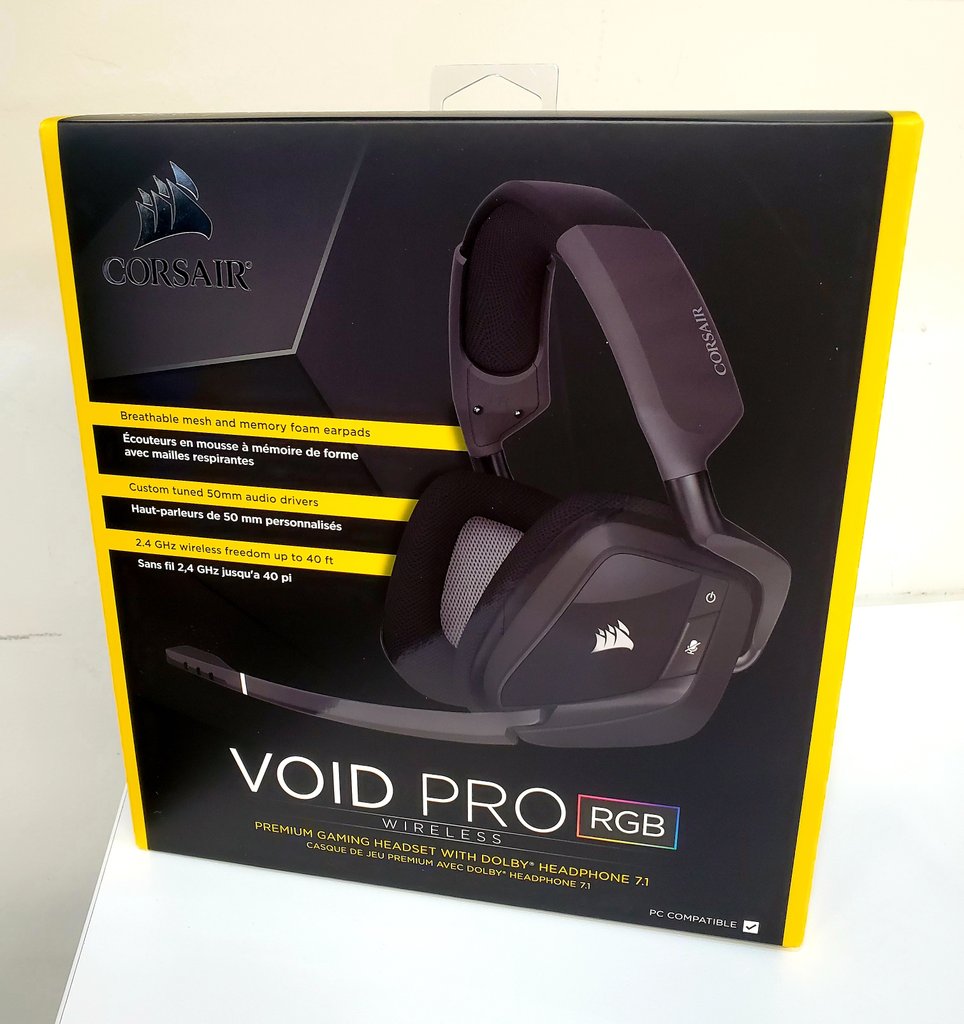 monsi_80's tweet photo. Me ha llegado esta maravilla de @CORSAIR ❤🎮 
Y aunque todavía no los pruebo, debo decir que lucen MUY bien. 👌
Pronto les daré mis impresiones 😀 #voidpro #corsair https://t.co/zVxLYXUQTW