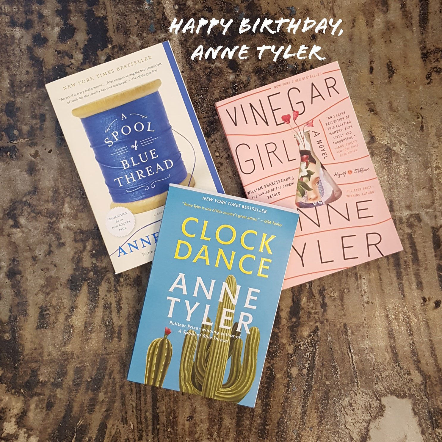 Happy birthday, Anne Tyler!   