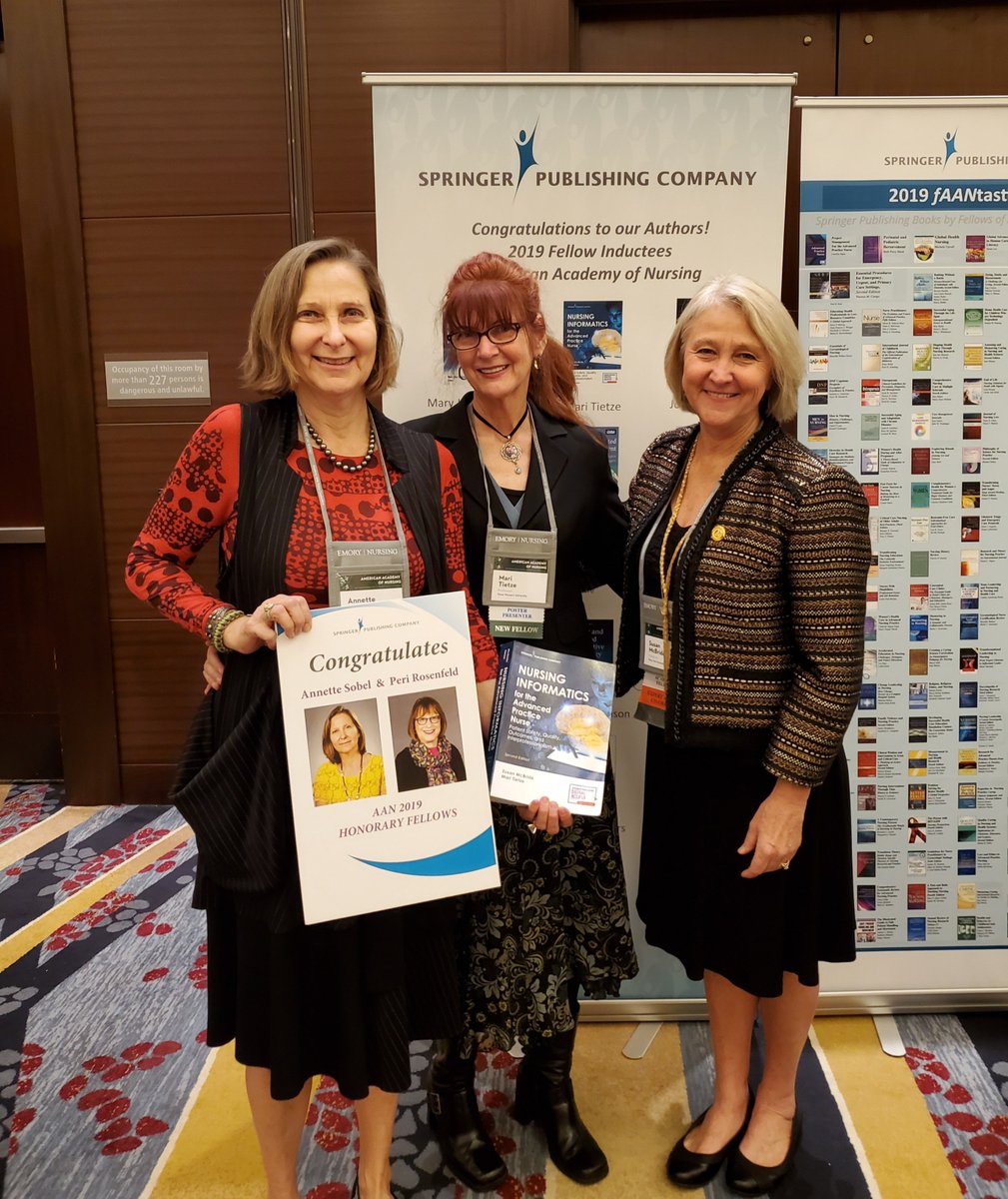 springerpub's tweet photo. Congratulations to our authors who are 2019 Fellow Inductees into the American Academy of Nursing! You're all fAANtastic! #SpringerPub https://t.co/2GOZbJQQQ6