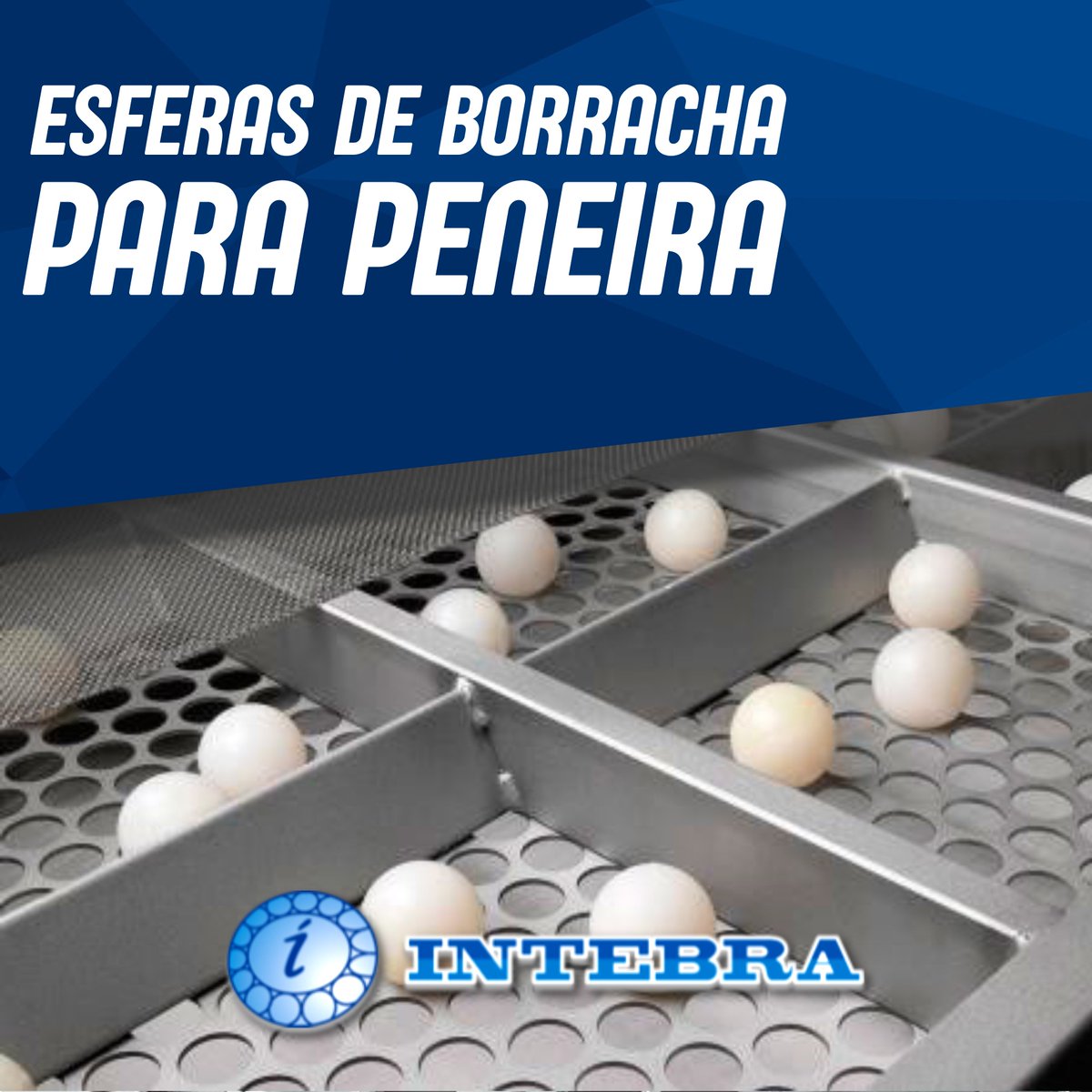 IntebraEsferas's tweet photo. A esfera de borracha para peneira é um componente fabricado em TR sintético e é atóxico, sendo próprio para o emprego em aplicações que não exijam precisão dimensional. A peça é utilizada, principalmente, para a limpeza de grãos e máquinas classificadoras em segmentos agrícolas https://t.co/kk3mySxNhw