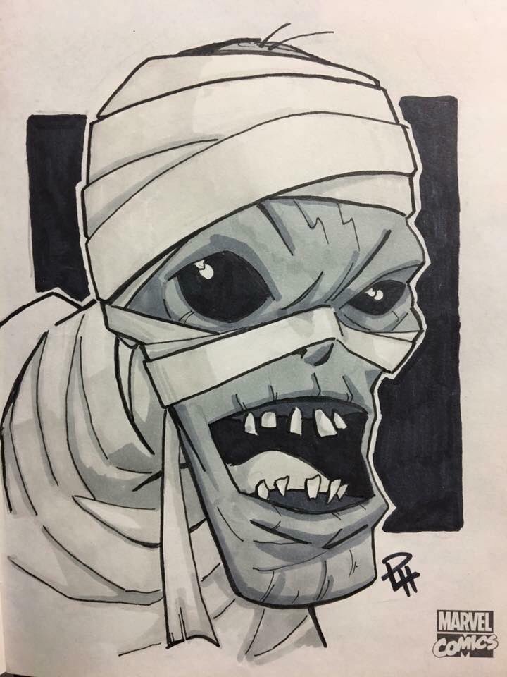 Paul Hill On Twitter 2 Old Horror Character Sketch Book