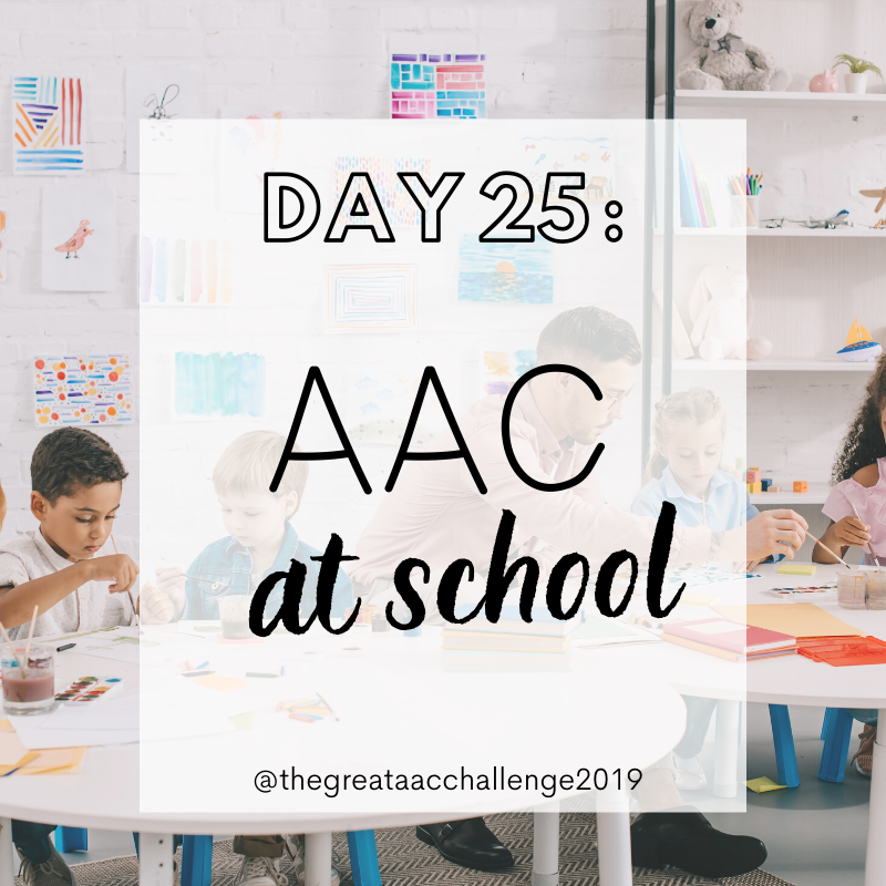 If AAC becomes a working tool only, it will almost always get rejected by user. Rather than testing, explore the device with the student. Find words together and model. Invite, don’t require.

Show how you #useAACtolearnAAC at your school.

#day25 #AACiswhereitsAT  #AACaware19