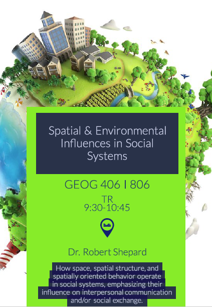 UNLGeography's tweet photo. 📣GREAT CLASS coming Spring 2020!📣

🗣️💭🤝Spatial &amp; #Environmental Influences in Social Systems 🗣️💭🤝
🌐#Geography 406/806
🍎https://t.co/RwMh8PWLub
🖱️How #space, #spatial structure, &amp; spatially oriented #behavior operate in #social #systems, emphasizing their influence on...➡️ https://t.co/HhqrZKjpUB