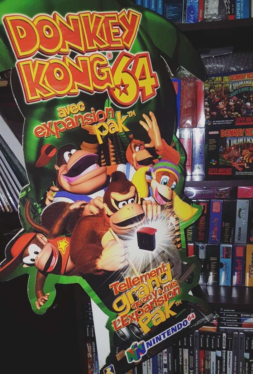 97specials's tweet image. My new very very... rare display of DONKEY KONG 64. (1999) 😭
