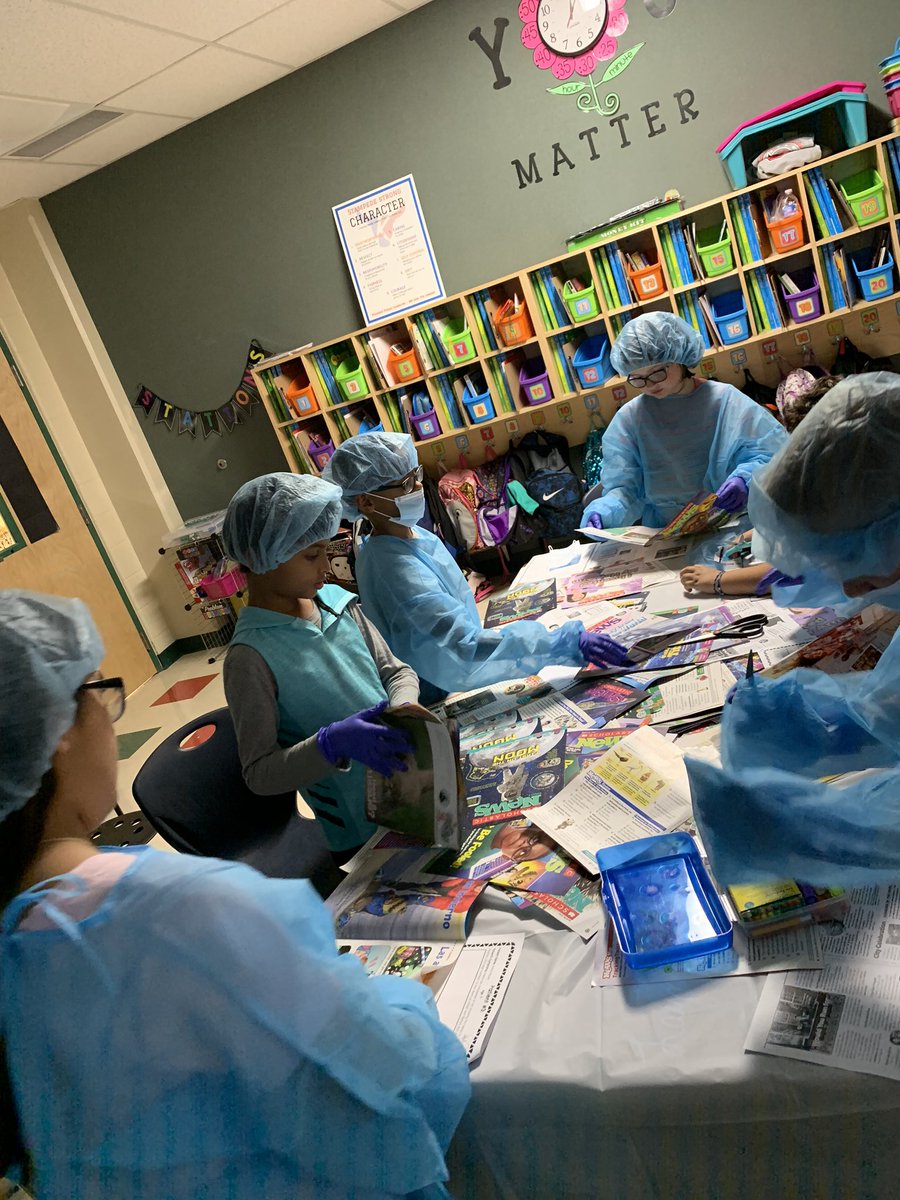 Mrs_SAlvarez's tweet photo. Identifying Text Features by performing surgery on NonFiction magazines and articles! #leadthecharge @NISDKallison https://t.co/P89SGR0hog