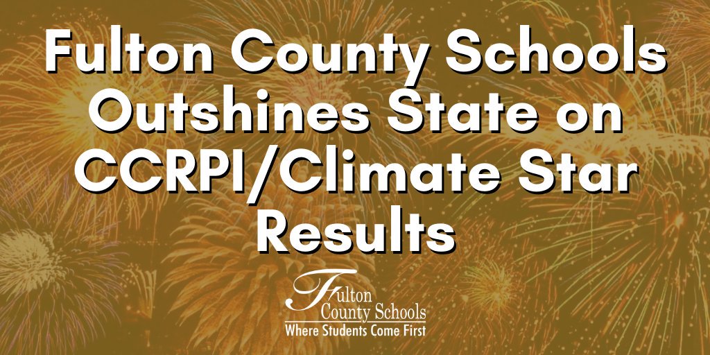 FultonCoSchools's tweet photo. There was overall improvement across the district  with a total of 67 schools showing increases; 19 schools posting double-digit gains. The biggest gains were accomplished by Cliftondale ES and Woodland MS. For more info. visit https://t.co/AYebIysQUI https://t.co/gIdTeVbMkG