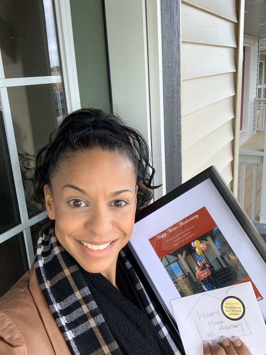 Delivery 📦 #pop by gifts 1-year anniversary #yegre #CustomerService #greatclients #realtorlife