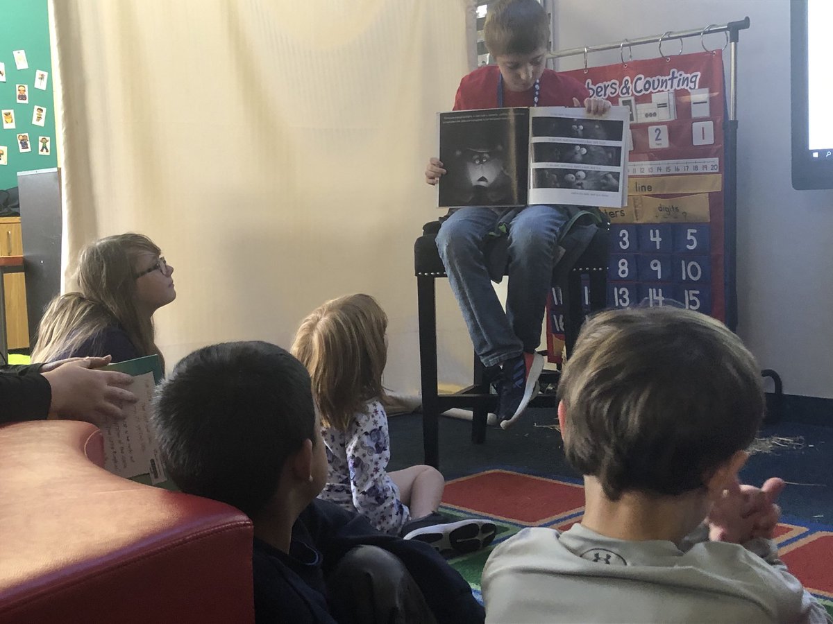 5th grade Panther Pals reading to their room 5 buddies! #e3cg