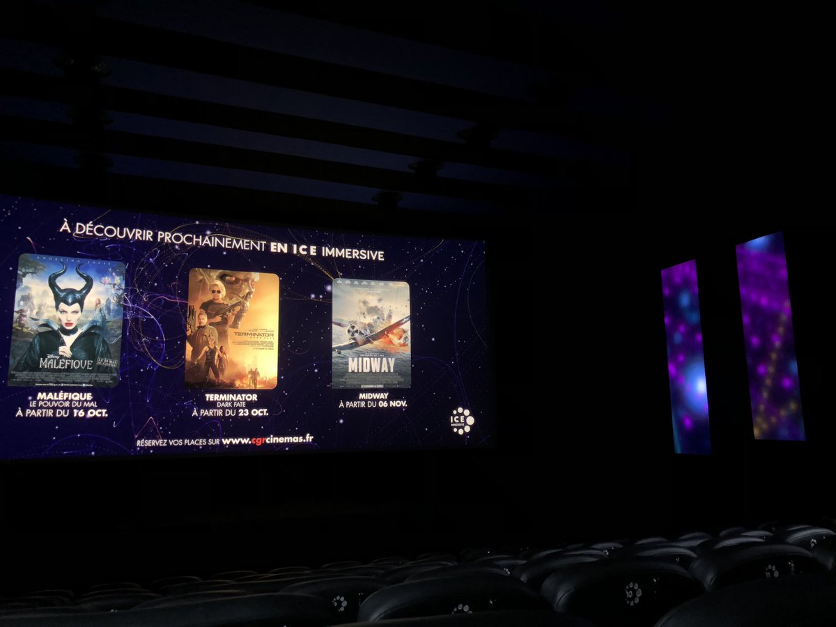 BlogGeekLette's tweet photo. Installées en salle ice de Mega CGR pour Terminator : dark fate 😍 #cinema #megacgr @geraldineduvalp https://t.co/OLdtdsojlU