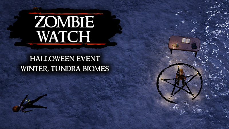 NebulaXGames's tweet photo. New Update - The Halloween event, Winter and Tundra Biome! The winter biome is our favorite :) 
#zombiewatch #zombiegame #gamedev #indiegamedev #steamgame https://t.co/tmZFIFLMhQ