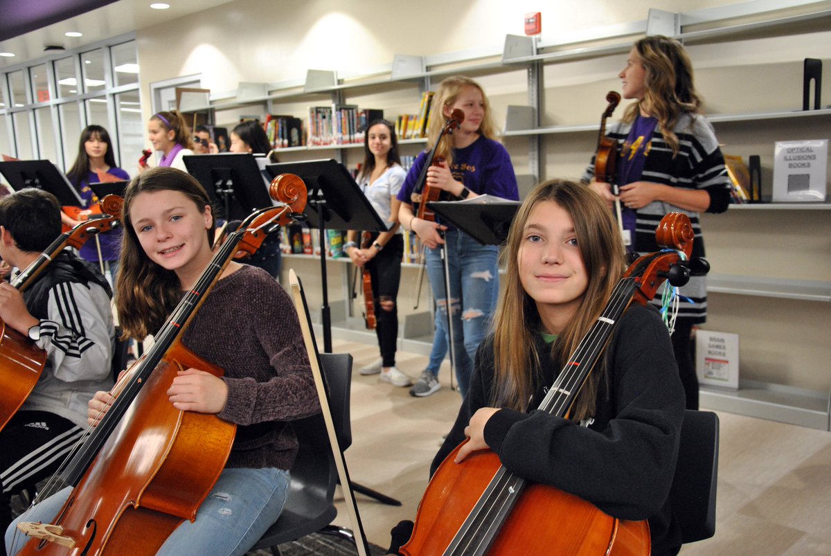 wvcsd's tweet photo. Our students are amazing. Whether they were giving tours, performing music or serving brunch, their passion and talent impressed all who were in attendance at today's ribbon cutting. We're proud of you, Wildcats. 💜💛 https://t.co/HANFejWUEQ