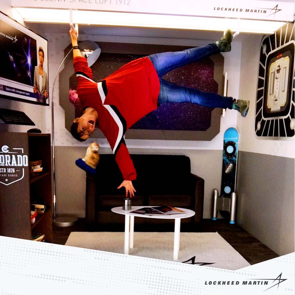 drfarres's tweet photo. Feeling in Space!! #LMSpaceLoft https://t.co/CmoF48ISy8