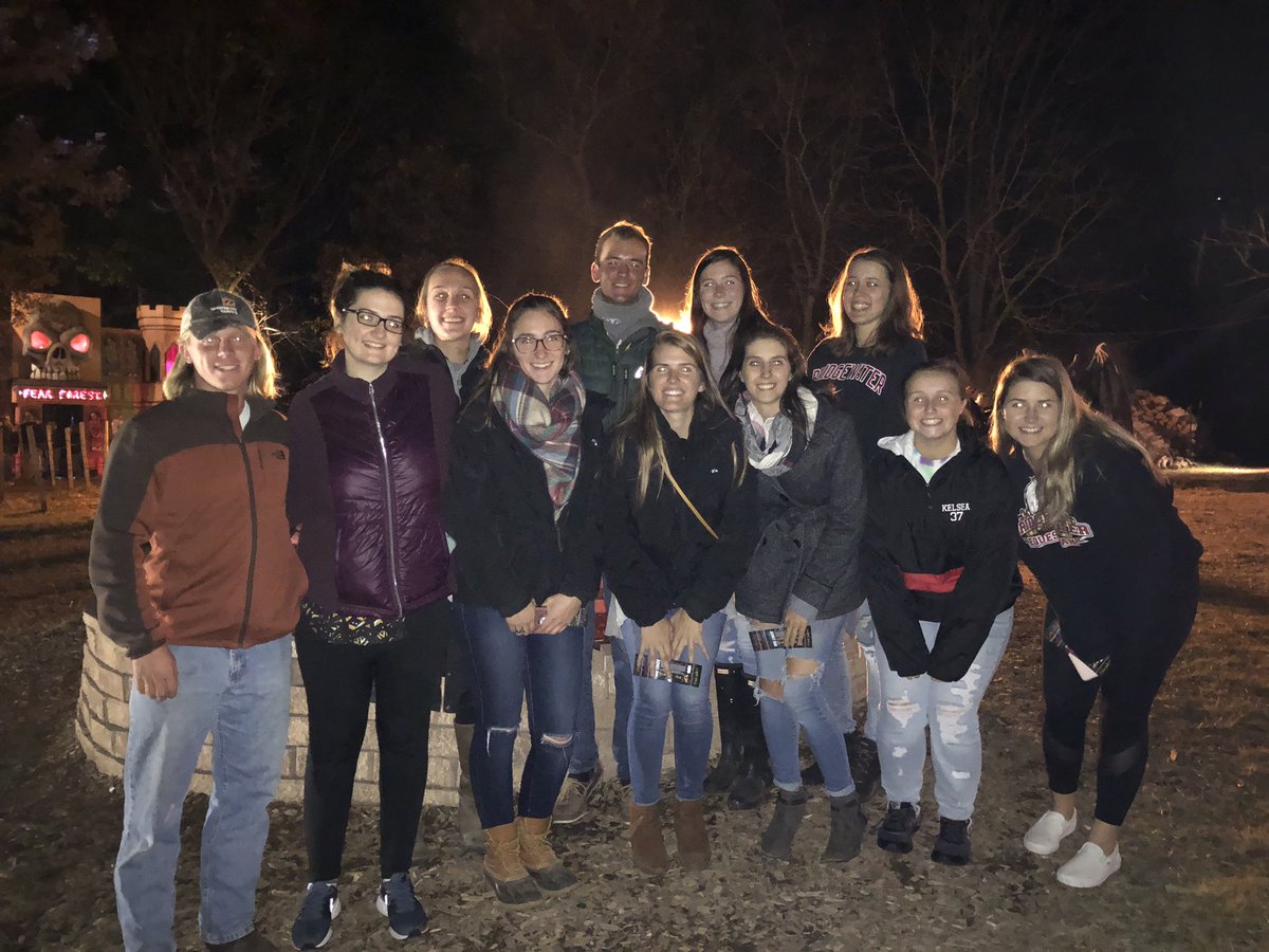 BCHorseClub's tweet photo. The IHSA team went to Fear Forest last night for a fun but spooky team bonding! https://t.co/Rw21BhqaYt