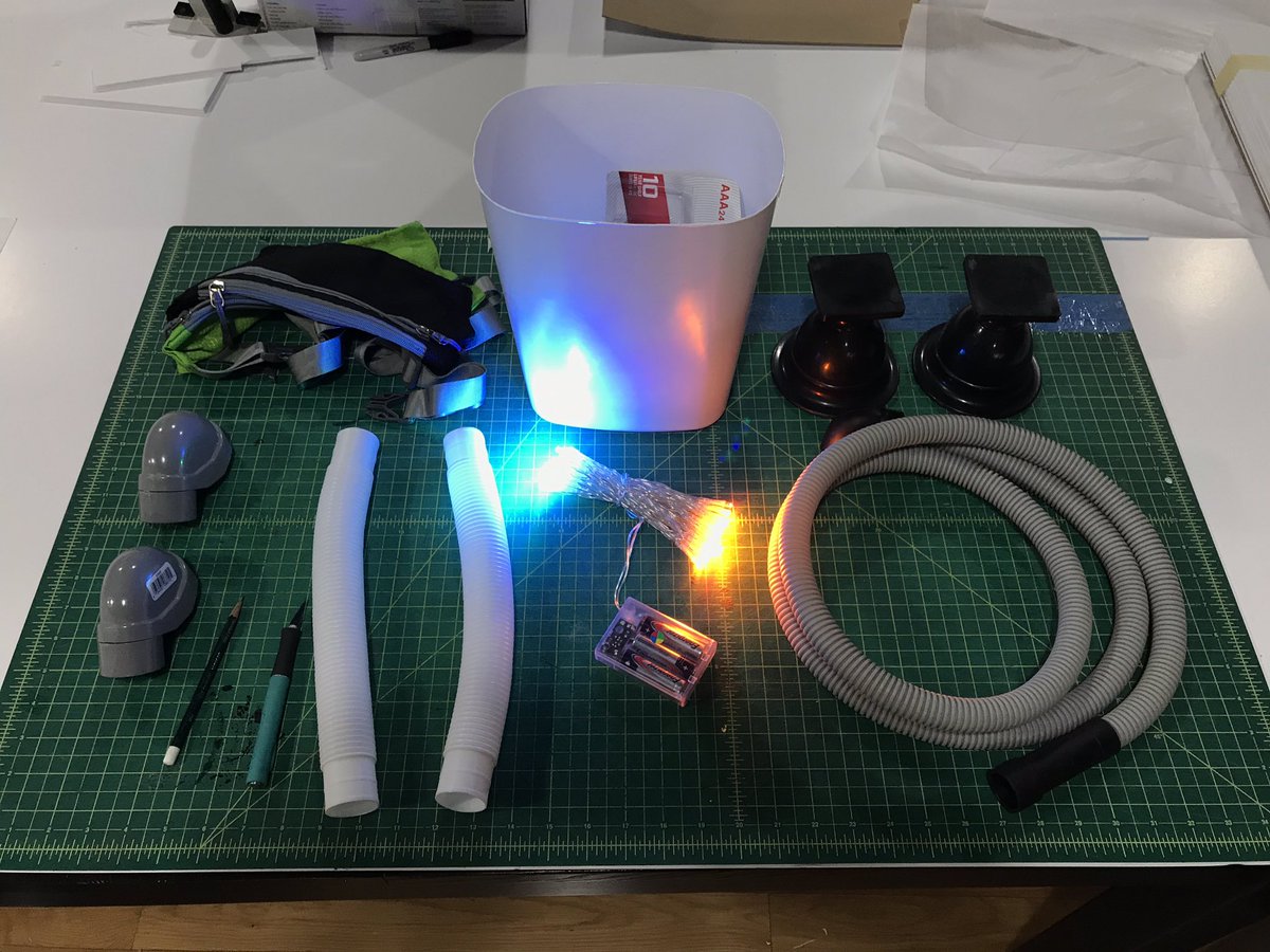 GimmeBuilds's tweet photo. 3D Parts are Printing, and Physical Pieces gathered. Making my son a jet pack for his Astronaut costume. Kind of Rocketeer inspired. 😎 Stay Tuned @donttrythis @testedcom https://t.co/tRFa6e5LTL